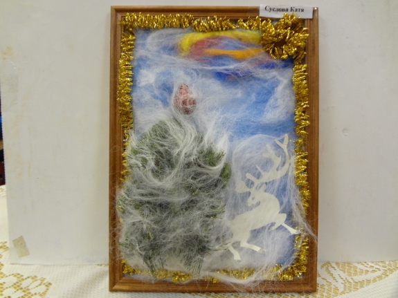 Новогодняя сказка Конкурс «Маленькой ёлочке холодно зимой». Декабрь 2013. Поделки и рисунки. Дошкольники Новогодняя сказка
