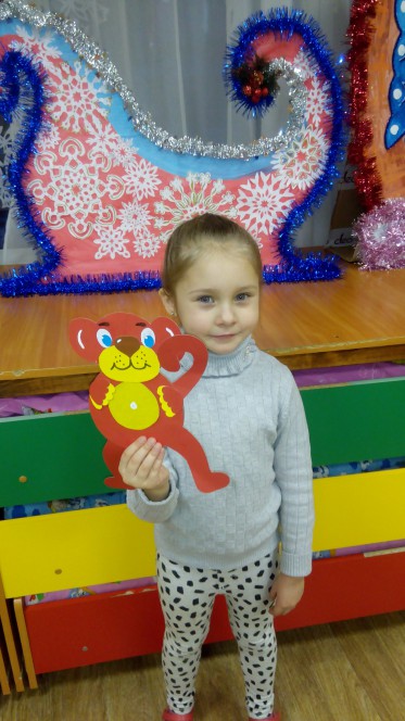 обезьянка Конкурс Новогодних поделок. Декабрь 2015. Дошкольники обезьянка