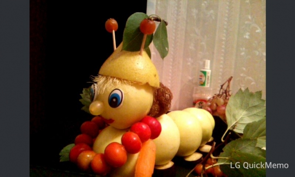 Осенняя гусеничка!) Конкурс детских поделок. Ноябрь 2014. Дошкольники Осенняя гусеничка!)