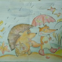Осенняя прогулка под дождем Осенняя прогулка под дождем