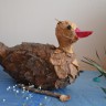 Уточка из листьев Уточка из листьев