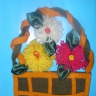 Корзина с цветами. Корзина с цветами.