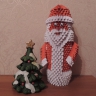 Модульное оригами: Дед мороз