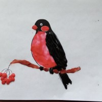 Снегирь на ветке рябины Снегирь на ветке рябины