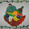 Корзина с фруктами. Корзина с фруктами.