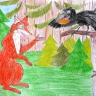 Иллюстрация к басне И. Крылова &quot;Ворона и лисица&quot;