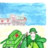 "Наша армия сильна". "Наша армия сильна".