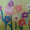 Аппликация &quot;Весенние цветы&quot;,Пасечник Лилия, 4 года