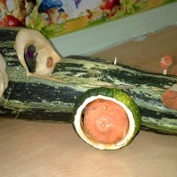 "Машина из кабачка". "Машина из кабачка".