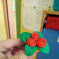 Роза из пластилина Роза из пластилина