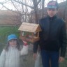 я и брат сделали новую столовую для птиц я и брат сделали новую столовую для птиц
