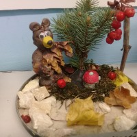 Мишка в осеннем лесу Мишка в осеннем лесу