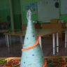елочка из шерстяных ниток елочка из шерстяных ниток