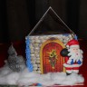 дом Деда Мороза из фасоли