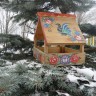 Кормушка в стиле "Городецкая роспись" Кормушка в стиле "Городецкая роспись"