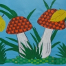 Аппликация «Осенние грибы»