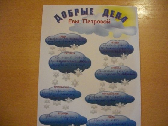 Проект неделя добрых дел подготовительная группа