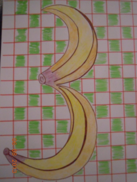 Что на этом рисунке изображено цифрой 3. Цифры из бананов. Цифра 5 из банана. Цифра 3 из банана. Цифра три бананами.