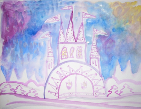 Рисуем Дворец Снежной королевы (с использованием презентации) (7 фото).  Воспитателям детских садов, школьным учителям и педагогам - Маам.ру