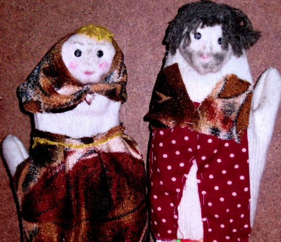 Ретро башмачки, варежки и сумочка для куклы