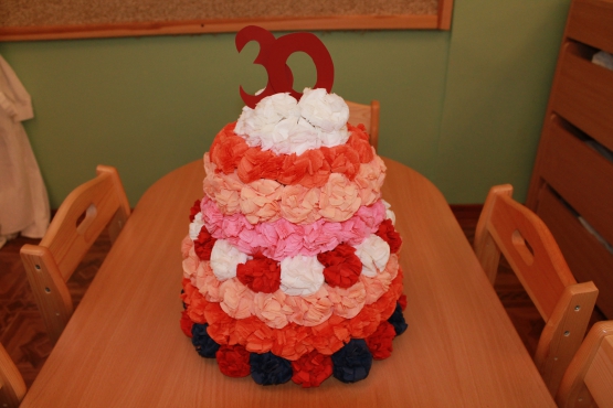 Торт угощение в детский сад на День Рождения девочки