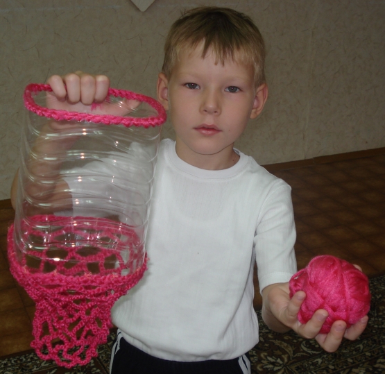Лыжи из бутылок в детский сад