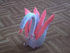 Модульное оригами  «Лебединая верность»