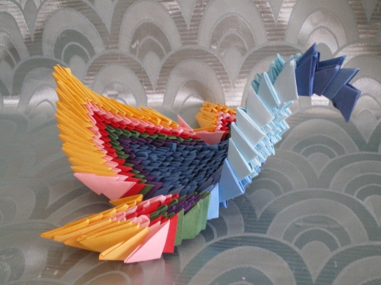«Жар-птица». Модульное оригами.