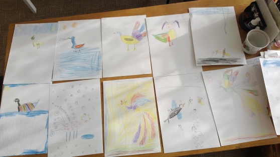 Конспект занятия по рисованию для детей старшей группы «Чудо-птица»