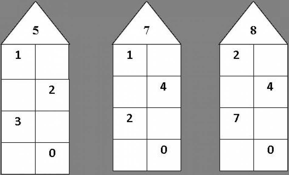 Состав 10 легко. Засели домики. Числовые домики для старшей группы. Засели домики числами. Числовые домики подготовительная группа.