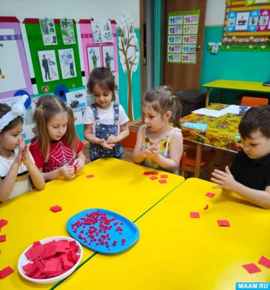 Коллективная аппликация в старшей группе «Богатырский щит» (7 фото ...