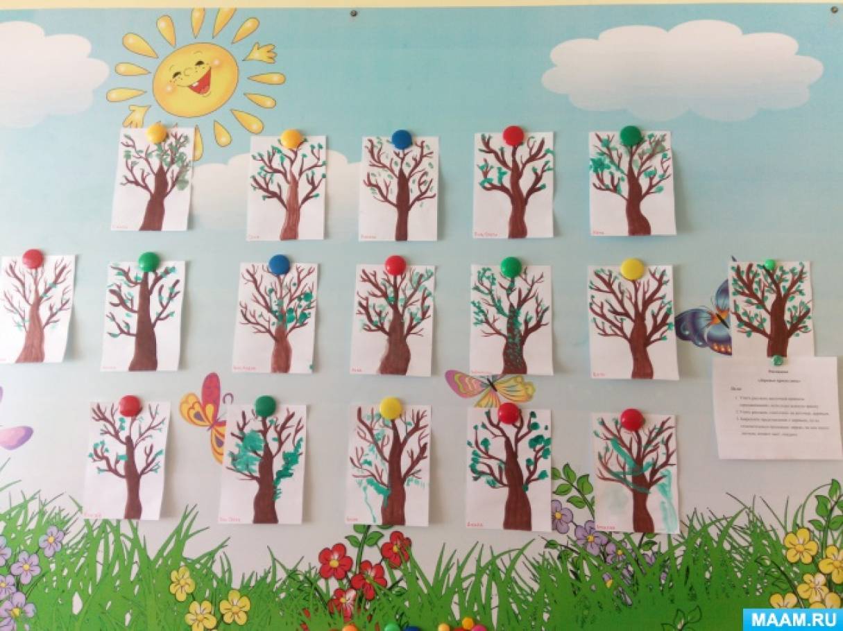 Природа подготовительная группа март. Весенние аппликации в детском саду. Рисование в старшей группе. Весенние занятия с дошкольниками.