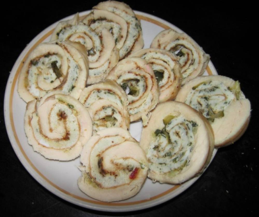 Рулетики из куриных грудок Фото Рулетики из куриных грудок