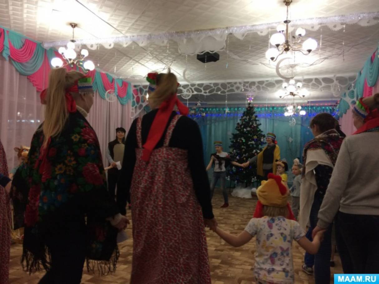 Детско-взрослое сообщество в средней группе «Приходила коляда» Фото Детско-взрослое сообщество в средней группе «Приходила коляда»