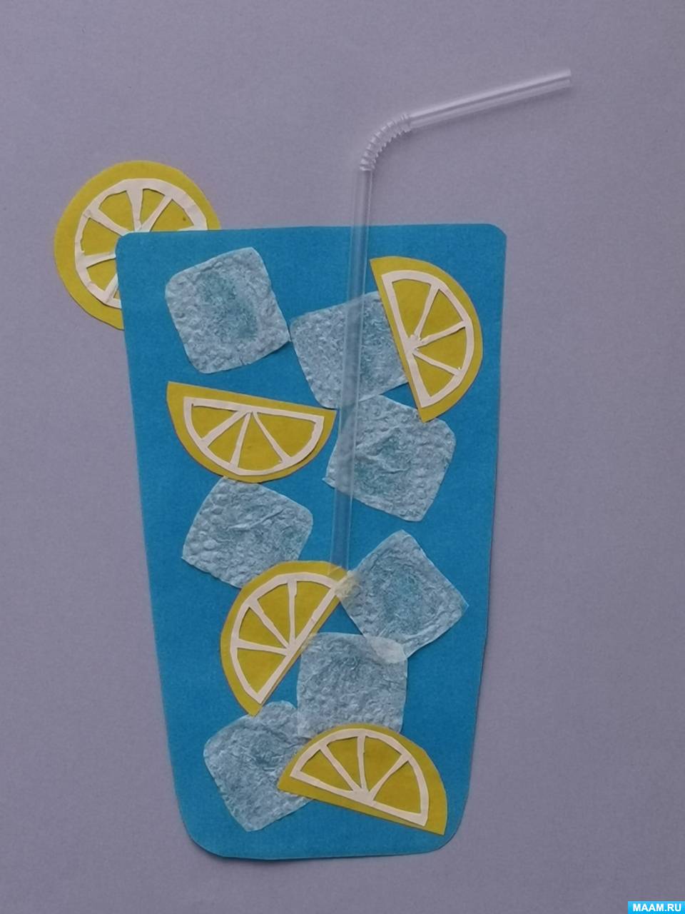 Мастер-класс по аппликации из бумаги и салфеток «Наш любимый напиток — лимонад» ко Дню лимонада на МAAM