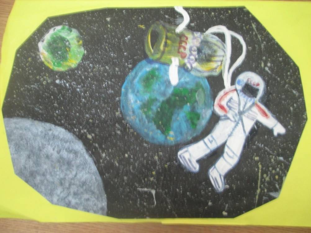 как нарисовать космос