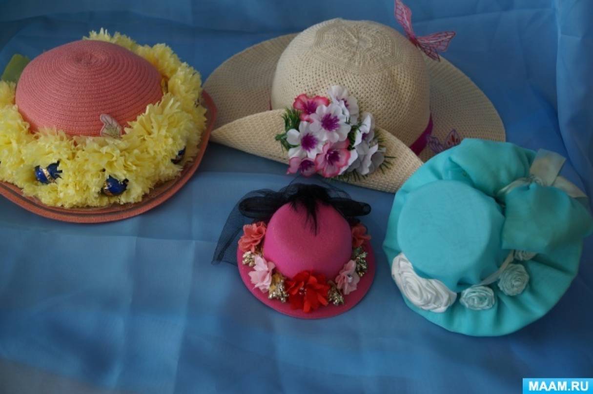 Игра шляпа для мам. Украшение шляпки для детского сада. Поделка шляпка для мамы. Шляпки для девочек на праздник. Украсить шляпу своими руками.