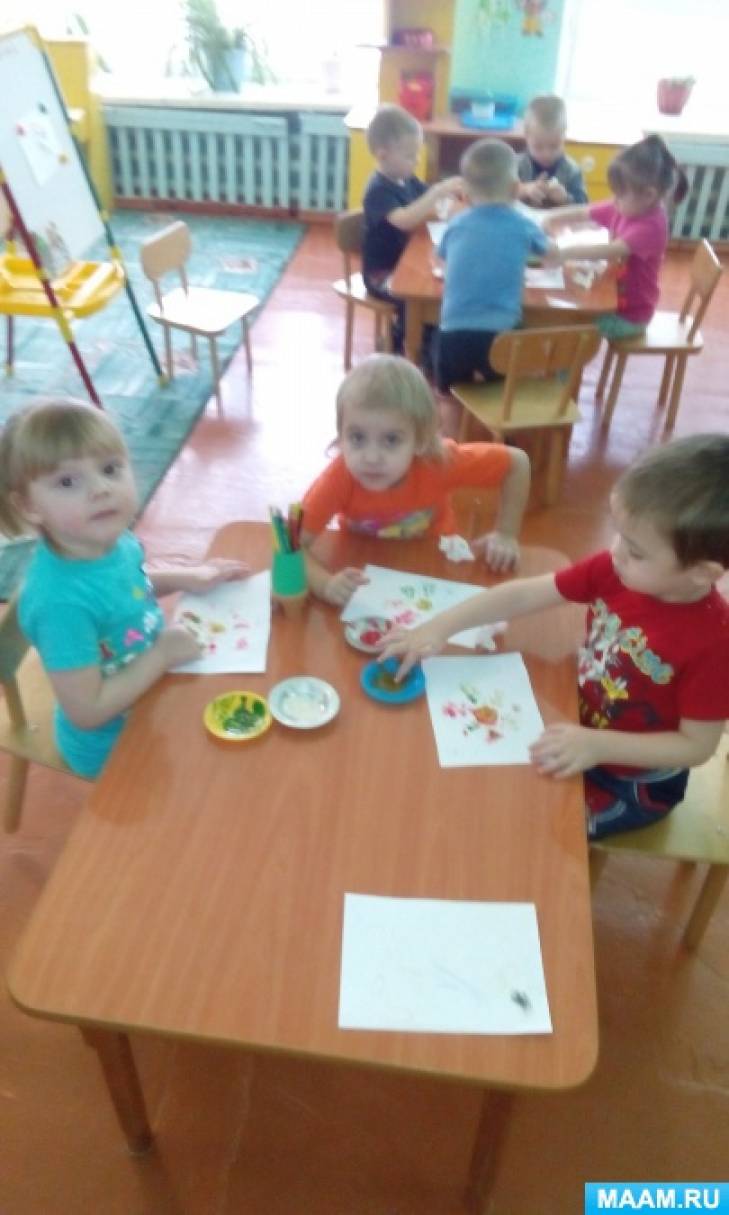 Мы рисуем пальчиками! «Волшебная ромашка» Фото Мы рисуем пальчиками! «Волшебная ромашка»
