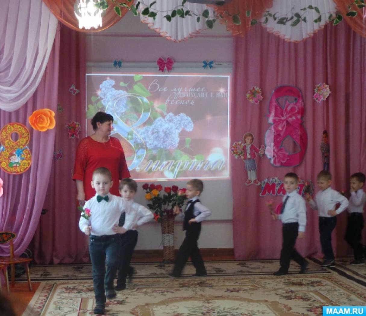 сценарий праздника 8 марта в детском саду средней группы