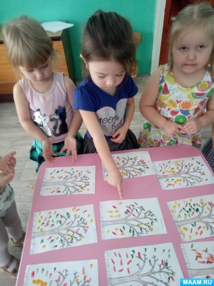 Смотреть фотографию №2 Фото №2 Публикация Конспект занятия по рисованию красками Осенний лес в младшей группе размещена в разделах ИЗО поделки