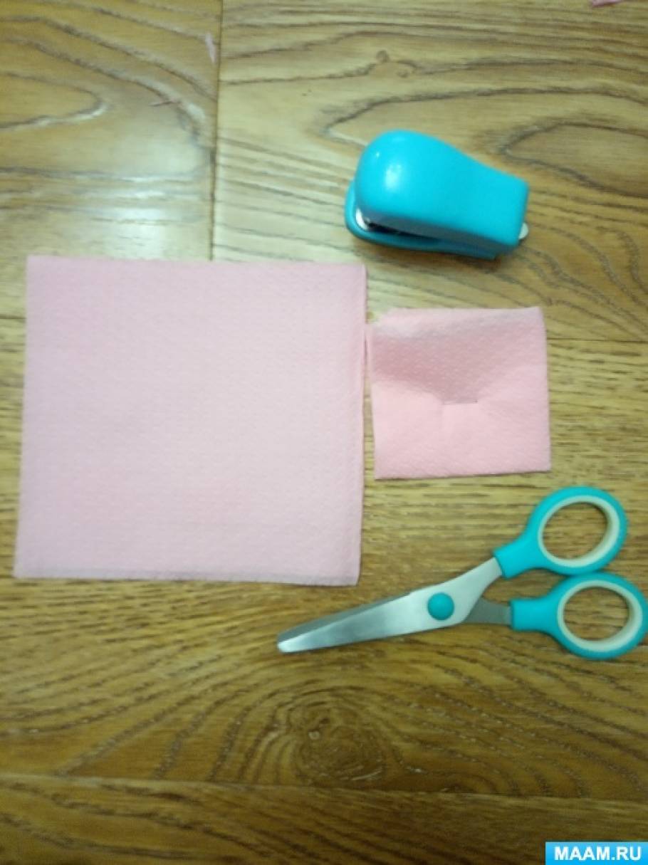 Как сделать цветы из бумажных салфеток своими руками