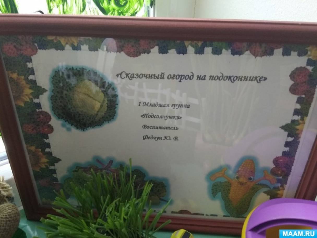 Фотоотчет «Сказочный огород на подоконнике» Фото Фотоотчет «Сказочный огород на подоконнике»