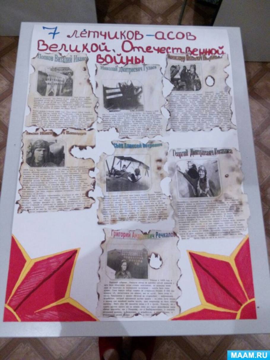Герои летчики Великой Отечественной войны! Изготовление стенгазеты и открыток Фото Герои летчики Великой Отечественной войны! Изготовление стенгазеты и открыток