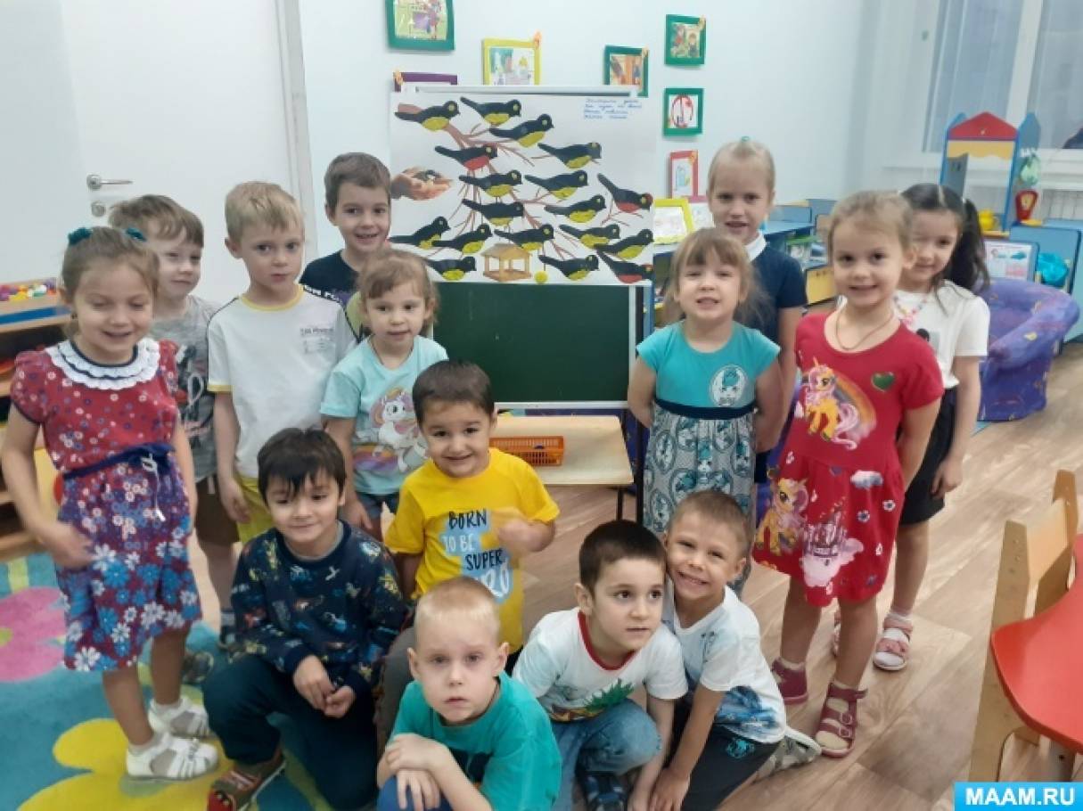 Познавательное занятие по пластилинографии в старшей группе «Птички-невелички»