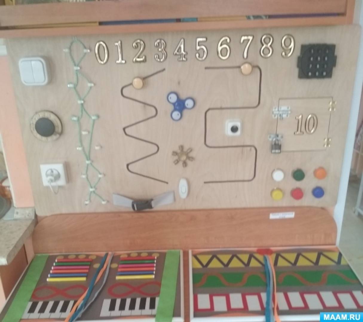 Развивающая доска — бизиборд (3 фото). Воспитателям детских садов ...