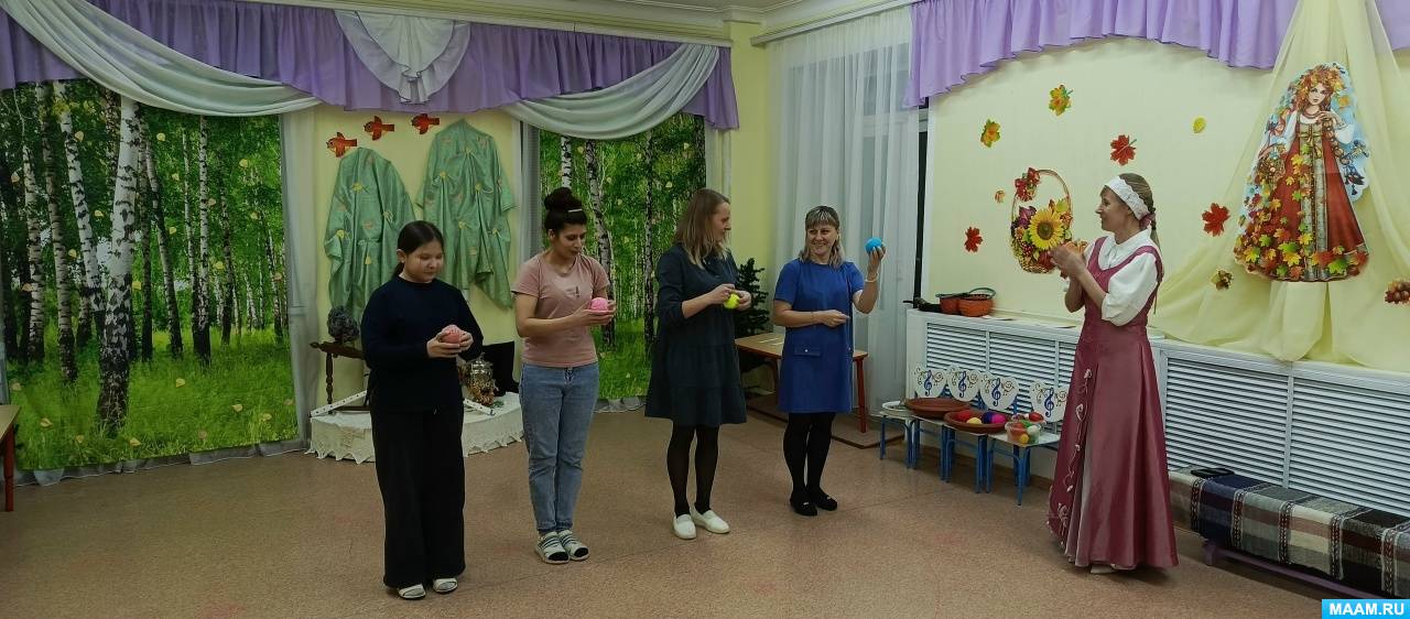 Сценарий развлечения в средней группе в честь русского народного праздника «Кузьминки — проводы осени, встреча зимы»