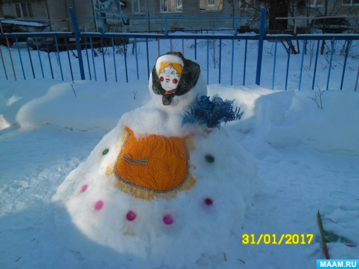 Снежные постройки на участке Фото Снежные постройки на участке