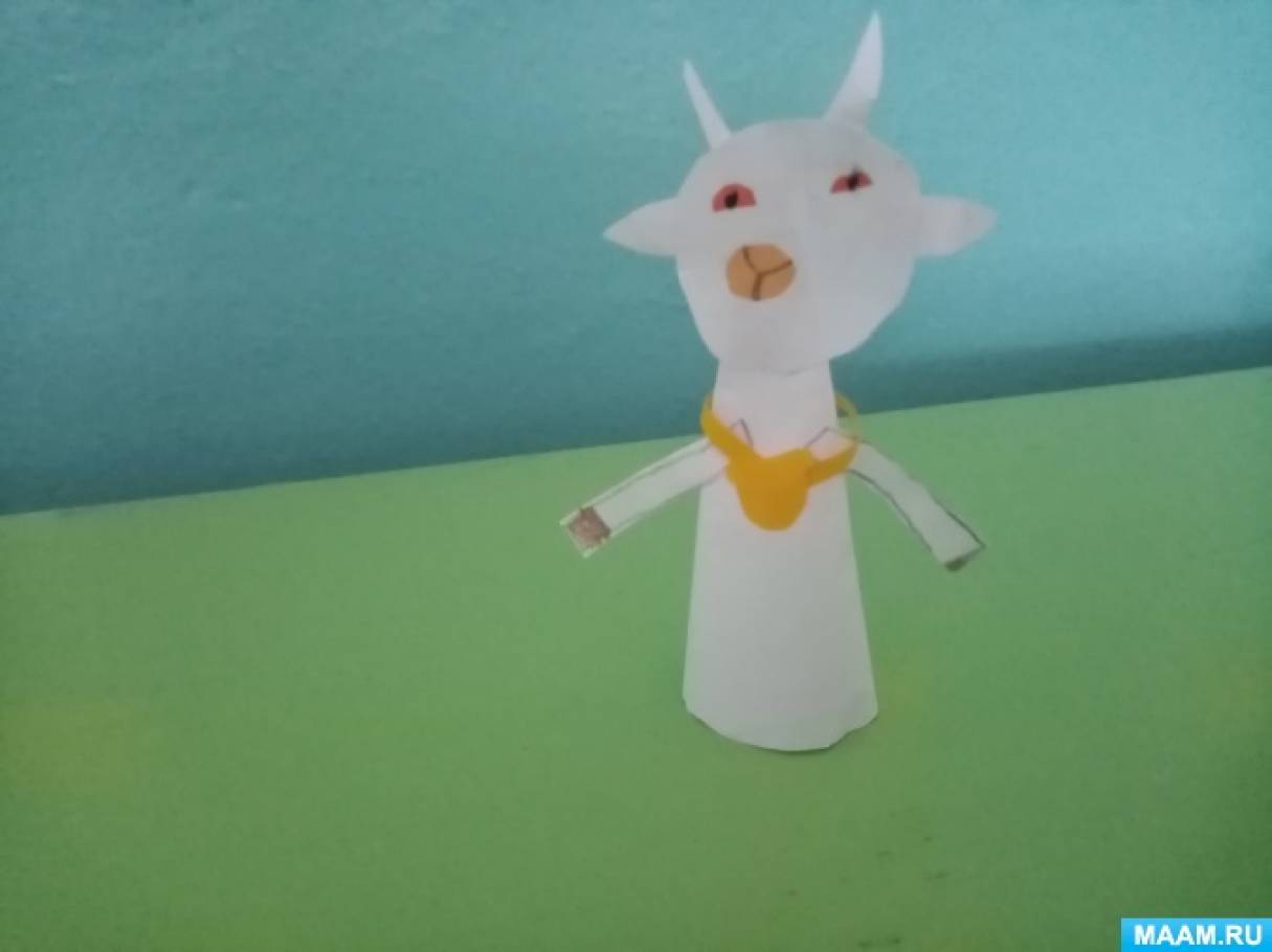 Модульное оригами коза, схема сборки, мастер класс с фото:
