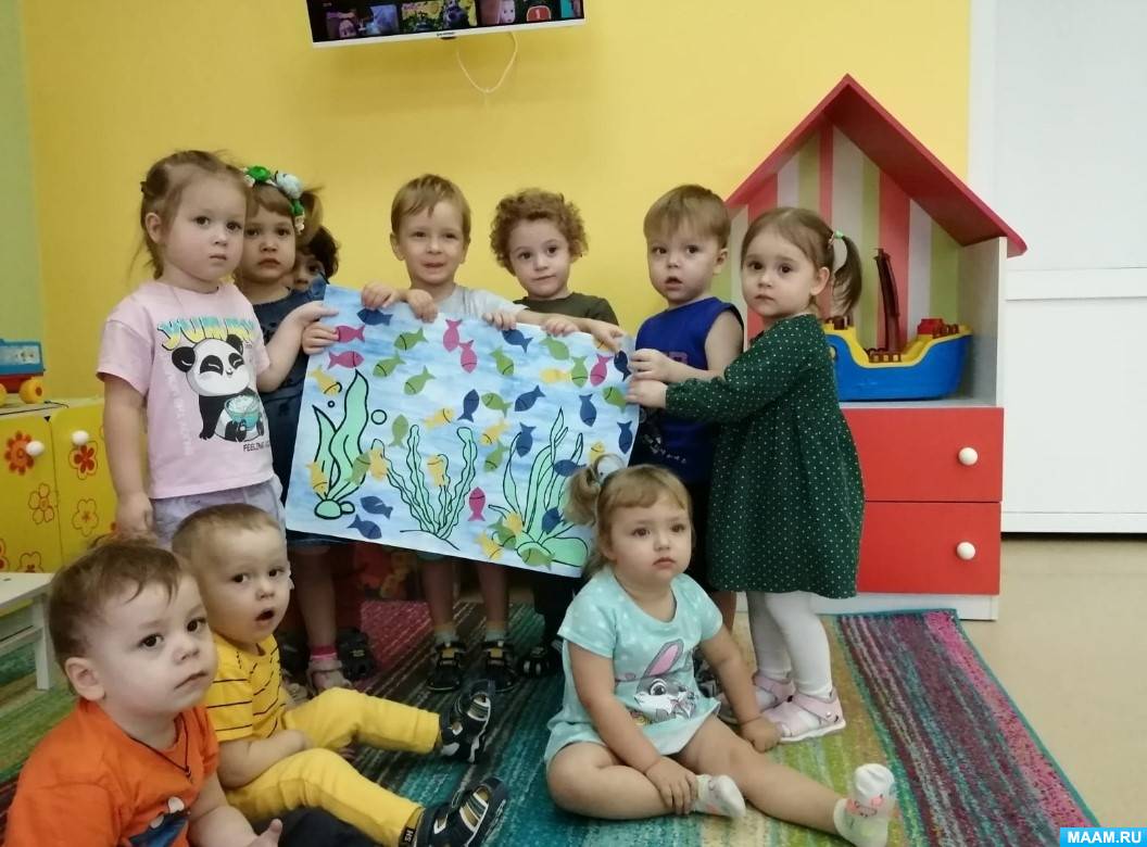 «Красивые рыбки в аквариуме». Конспект занятия по художественно-эстетическому развитию