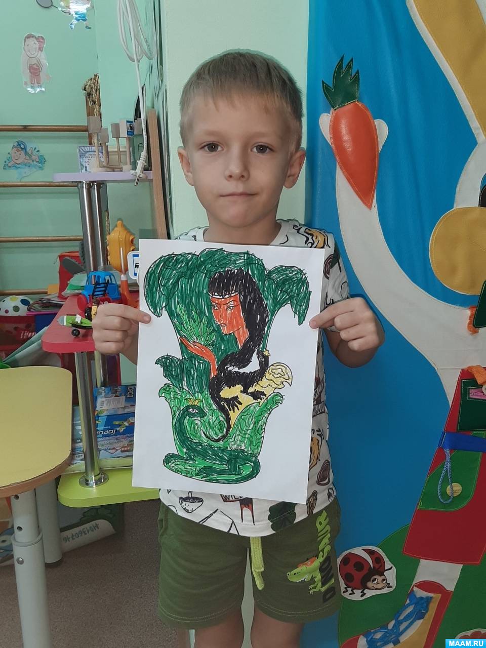 Фотоотчет о занятии по рисованию «Хозяйка медной горы» (4 фото ...